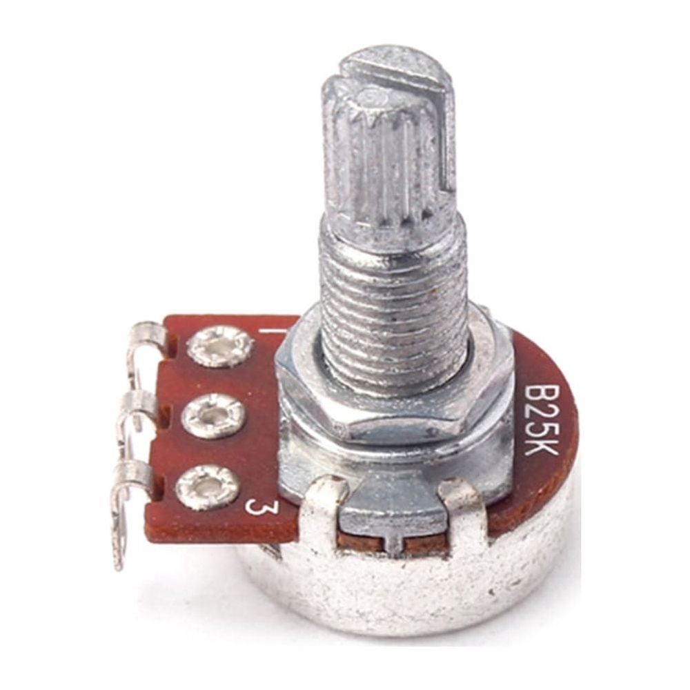 Guitar Accessory B25k Linear Audio Potentiometer Multi Color Lugs