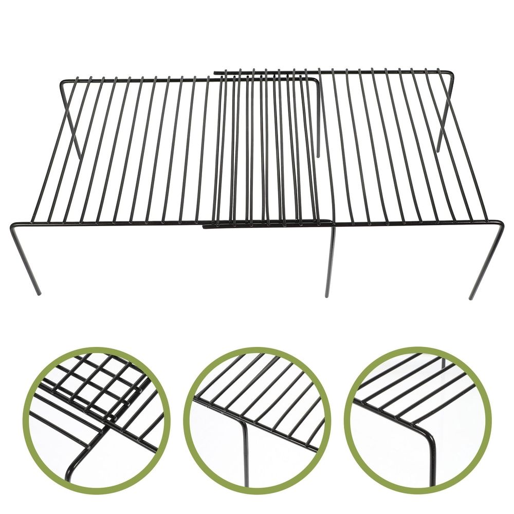 1Pcs Iron Spice Shelf for Cabinet with Adjustable Feature 11.6X9.4X5.3In