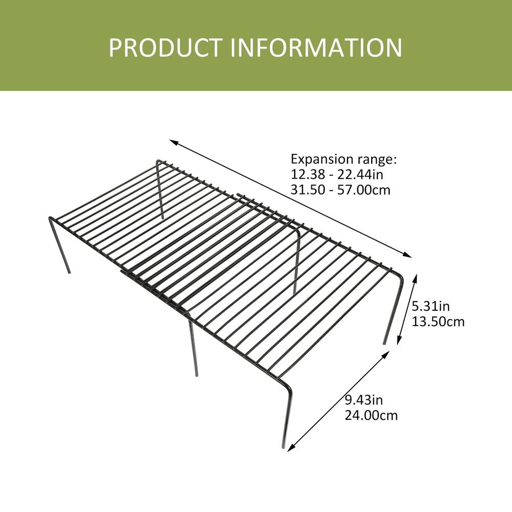 1Pcs Iron Spice Shelf for Cabinet with Adjustable Feature 11.6X9.4X5.3In