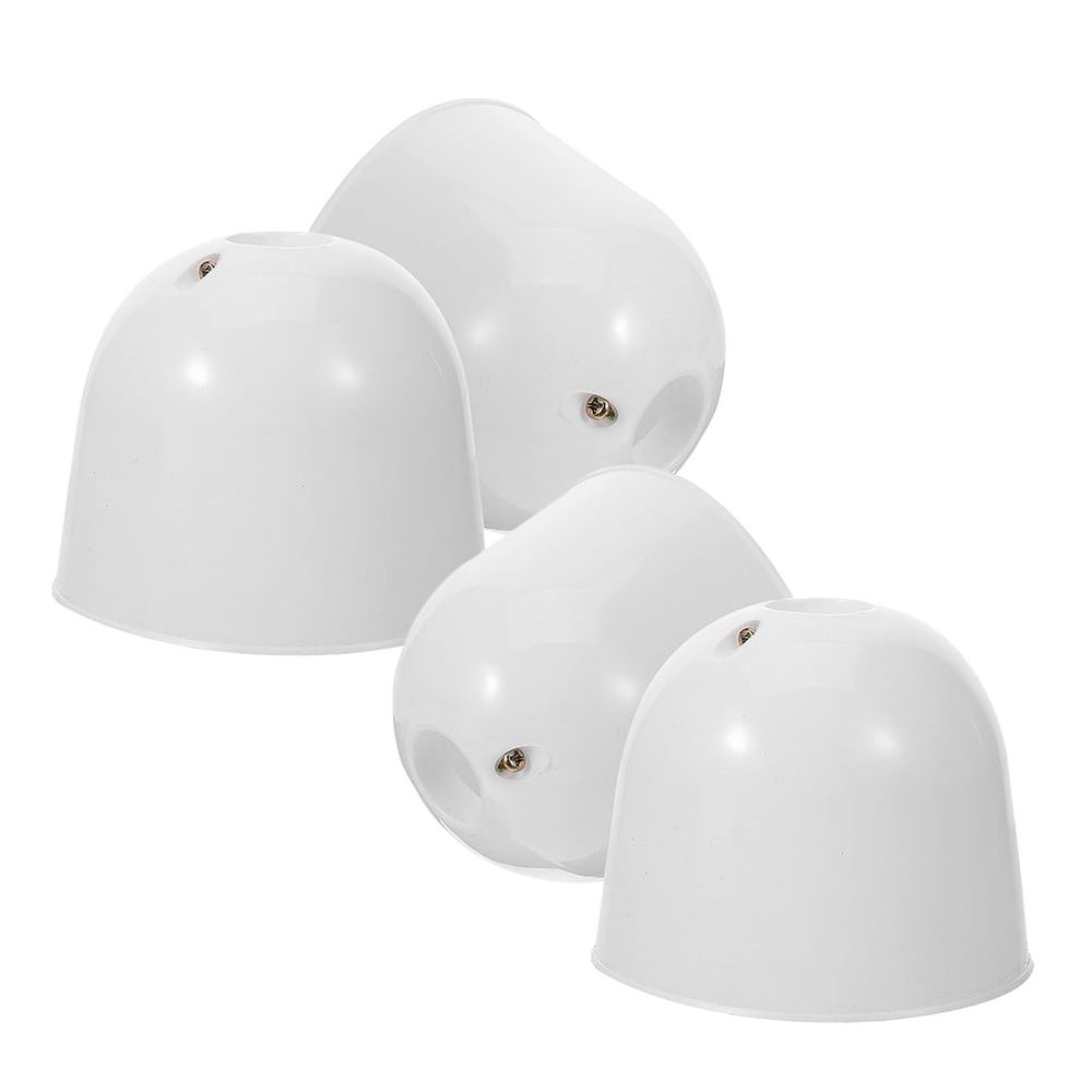 Set of 4 Decorative Canopy Fans White 9.5 x 9.5 x 8 cm for Home and Office Use