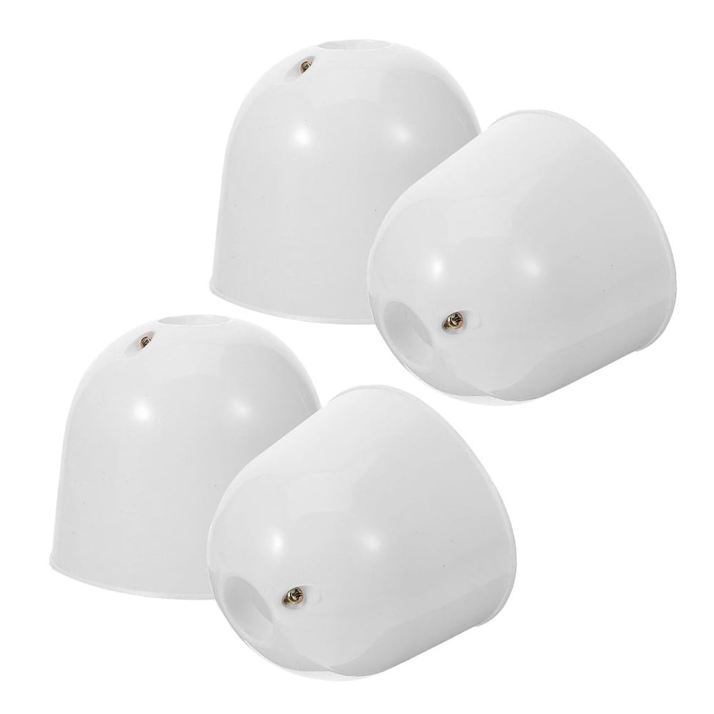 Set of 4 Decorative Canopy Fans White 9.5 x 9.5 x 8 cm for Home and Office Use