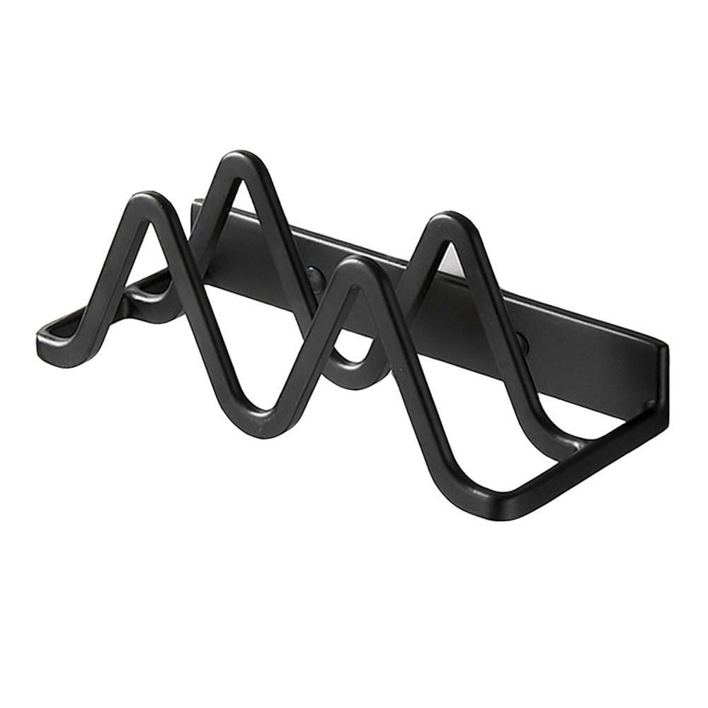 Wall-Mounted Pot Lid Holder Rack, 1Pc Aviation Aluminum Kitchen Organizer for Home Storage