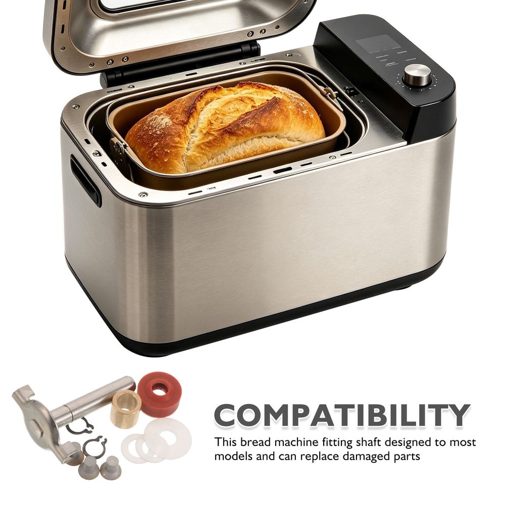 Bread Machine Heat Resistant Shaft Snap Ring and Non Stick Bucket Seals for Home