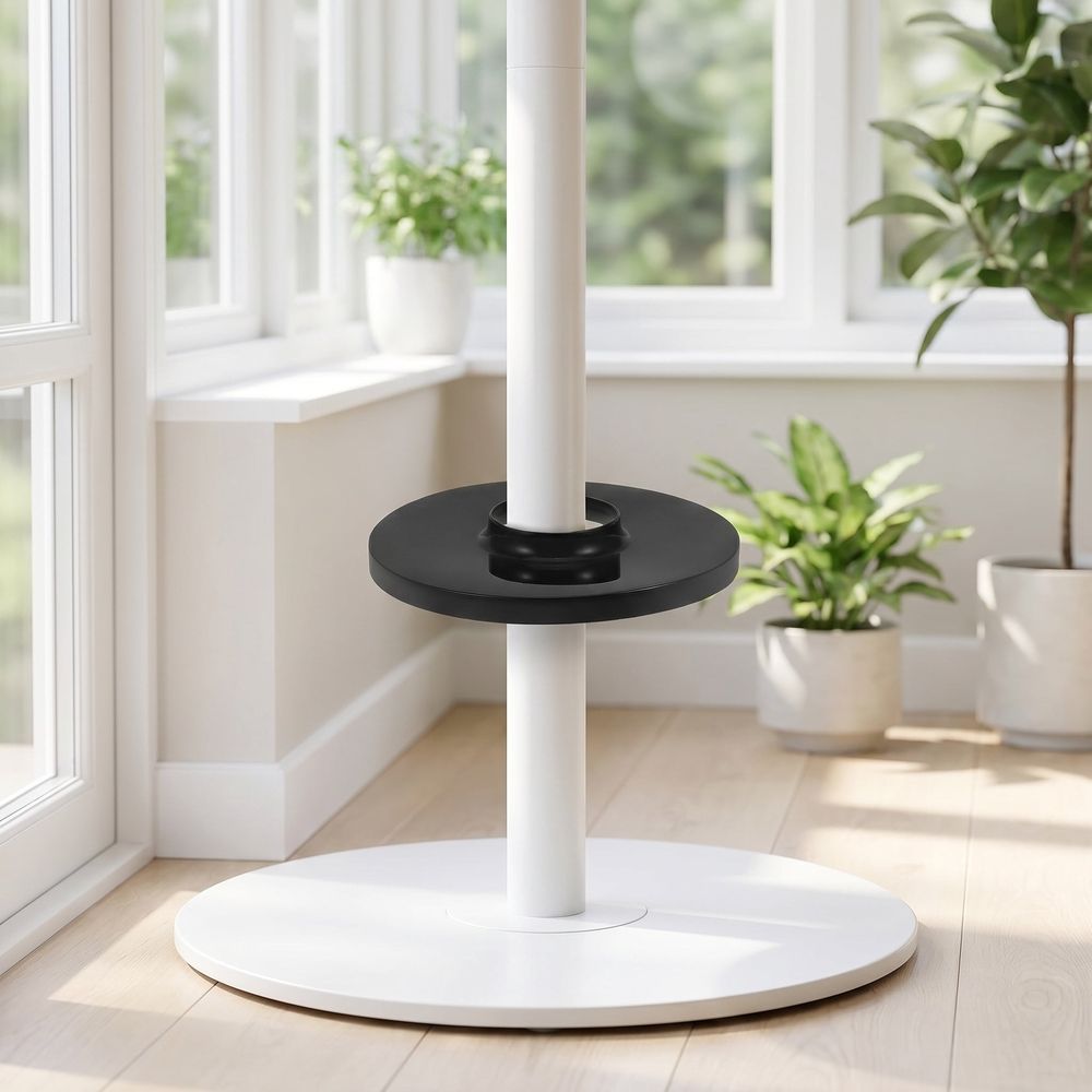 2pcs Electric Fan Base Cover 1.6 Inch Plastic Universal Fit Black