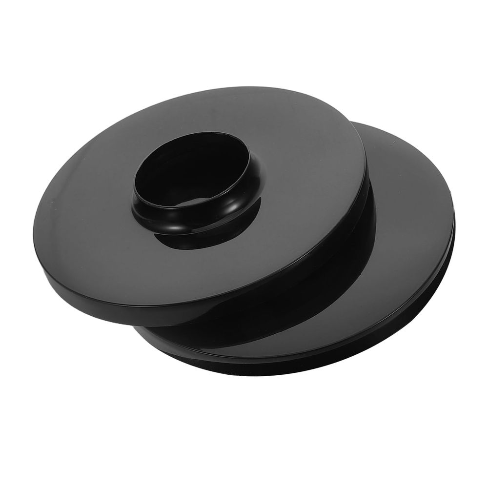 2pcs Electric Fan Base Cover 1.6 Inch Plastic Universal Fit Black