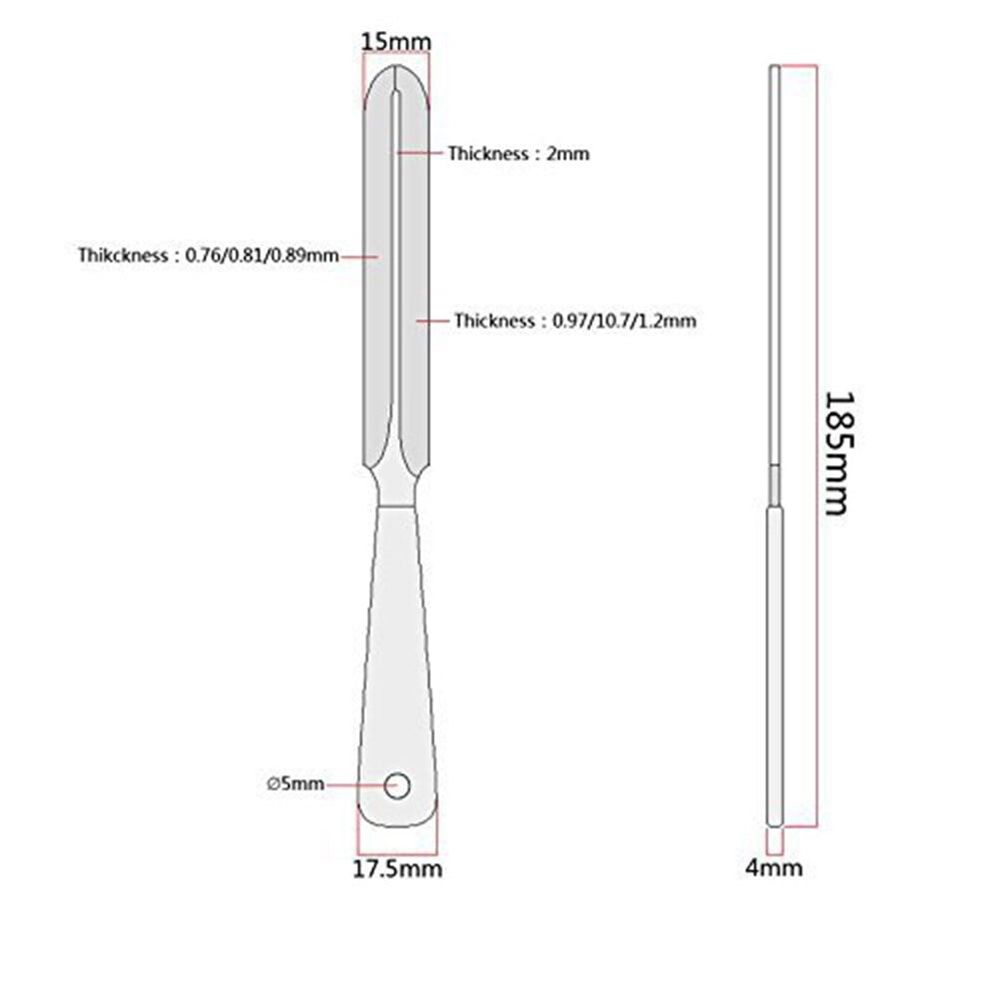 3PCS Nut Saddle Luthier Tool Professional Plastic Handle Slot File Nut Filing Repair Tools for Guitar Bass