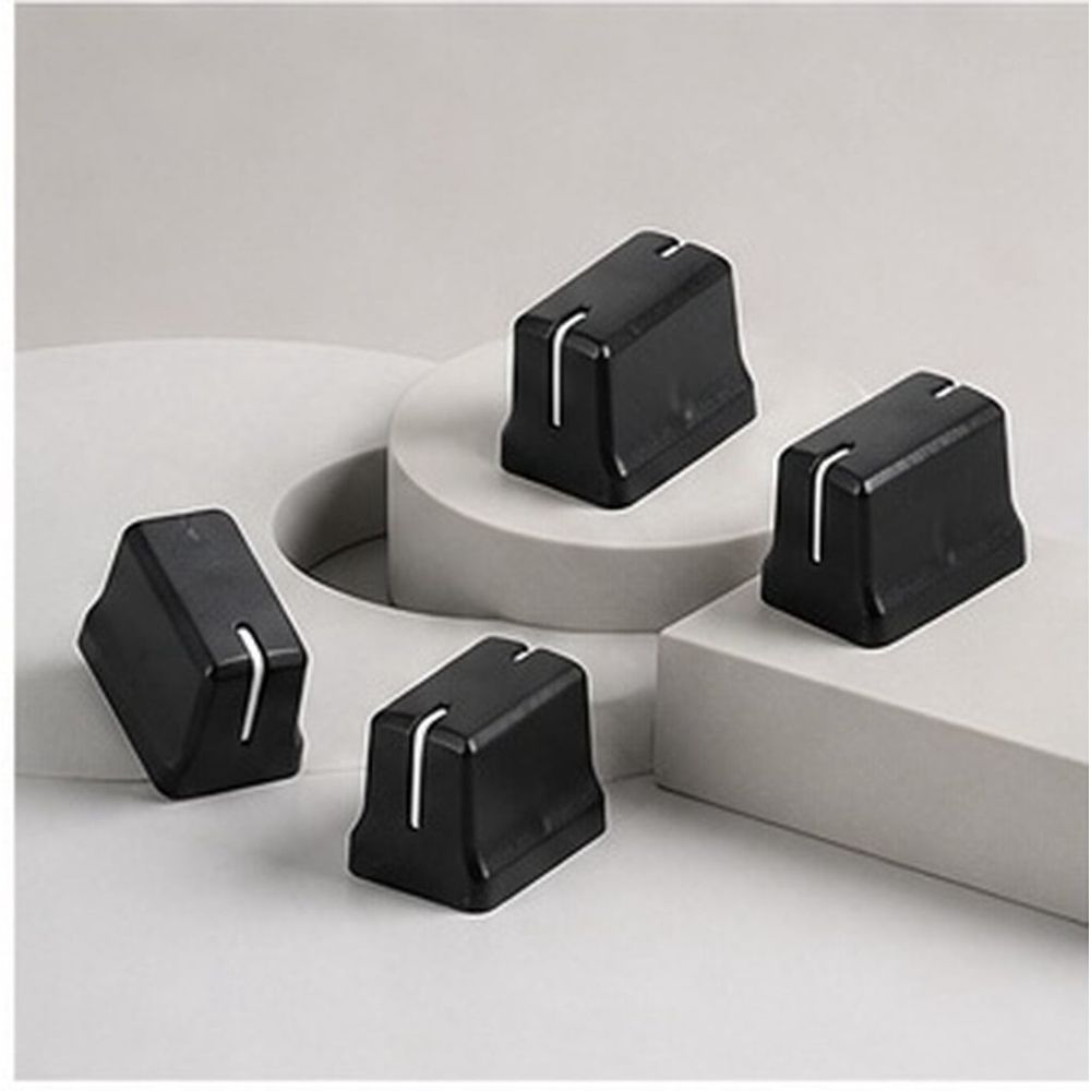 5-Pack Replacement Fader Knobs Caps for Mixer Console, Potentiometer Slider Caps, Sound Controller Parts