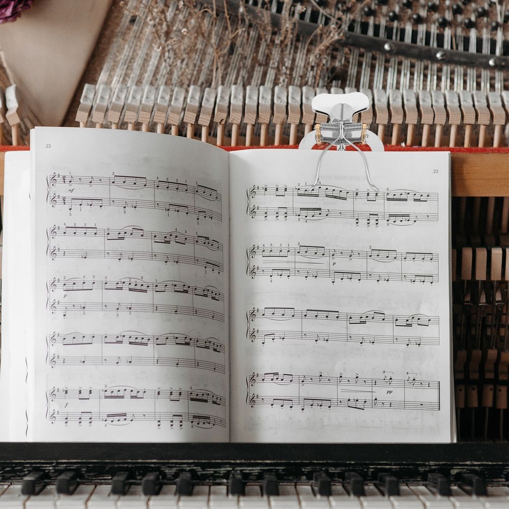 Clamp- Sheet Music Holder Stand, Easy to Attach Support for Players, 1 Piece