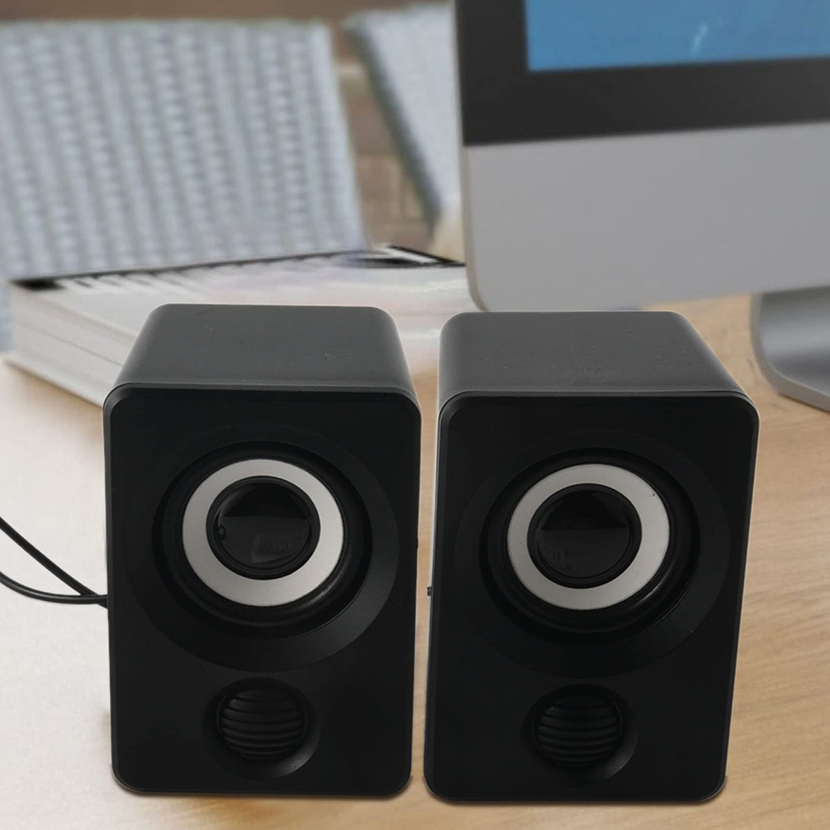 Surround Computer Speakers with Stereo USB Wired Powered Multimedia Speaker for PC/Laptops/Smart