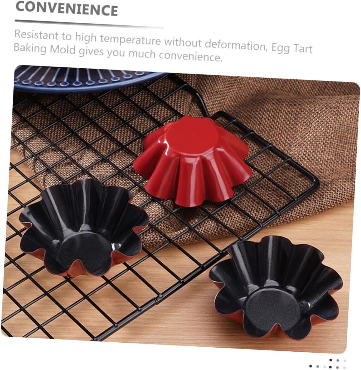 3pcs Egg Tart Mould Baking Pan Pudding Making Supply Convenient Tart Mould Multi-function Tart Mould