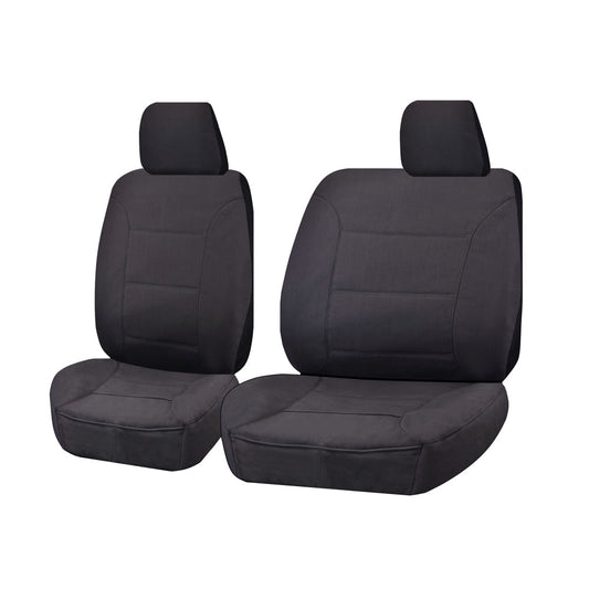 Seat Covers for Isuzu D-Max 06/2012-2016 Single Cab Chassis Utility Front Bucket + Bench Charcoal All Terrain