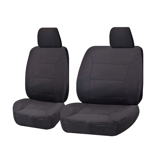 Seat Covers for Ford Ranger PX Series 10/2011-2016 Single Cab Chassis Front Bucket + Bench Charcoal All Terrain