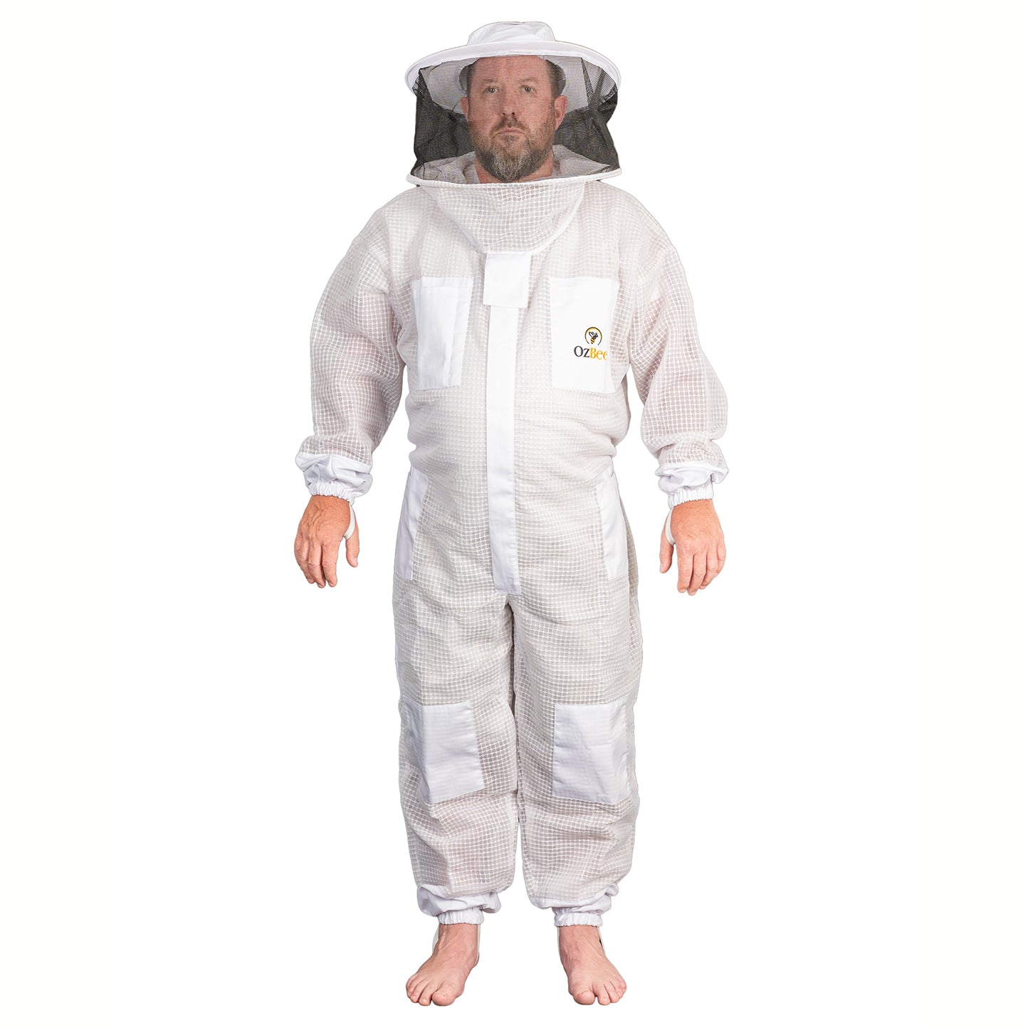 Beekeeping Protective Gear Full Suit 3 Layer Mesh