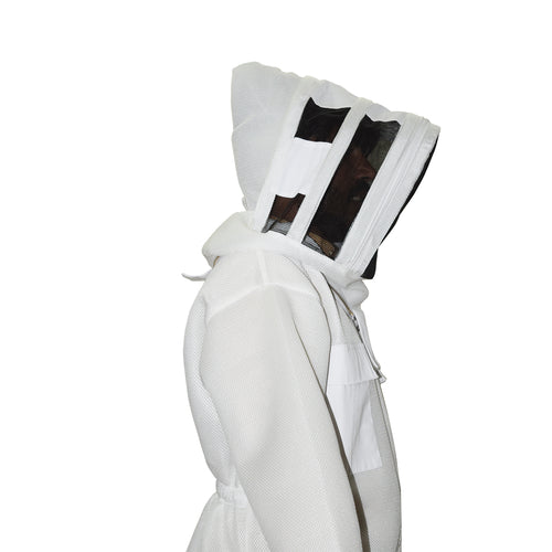 Beekeeping Bee Suit 2-Layer Mesh Ultra Cool & Lightweight Hood Style - S