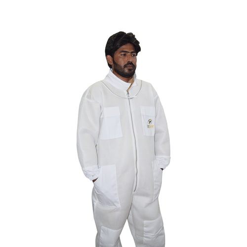 Beekeeping Bee Suit 2-Layer Mesh Ultra Cool & Lightweight Hood Style - M