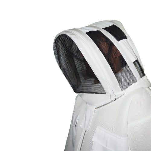 Beekeeping Bee Suit 2-Layer Mesh Ultra Cool & Lightweight Hood Style - M