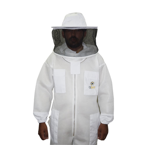 Beekeeping Bee Suit 2-Layer Mesh Ultra Cool & Lightweight Round Head Style - S