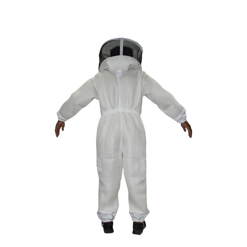 Beekeeping Bee Suit 2-Layer Mesh Ultra Cool & Lightweight Round Head Style - S