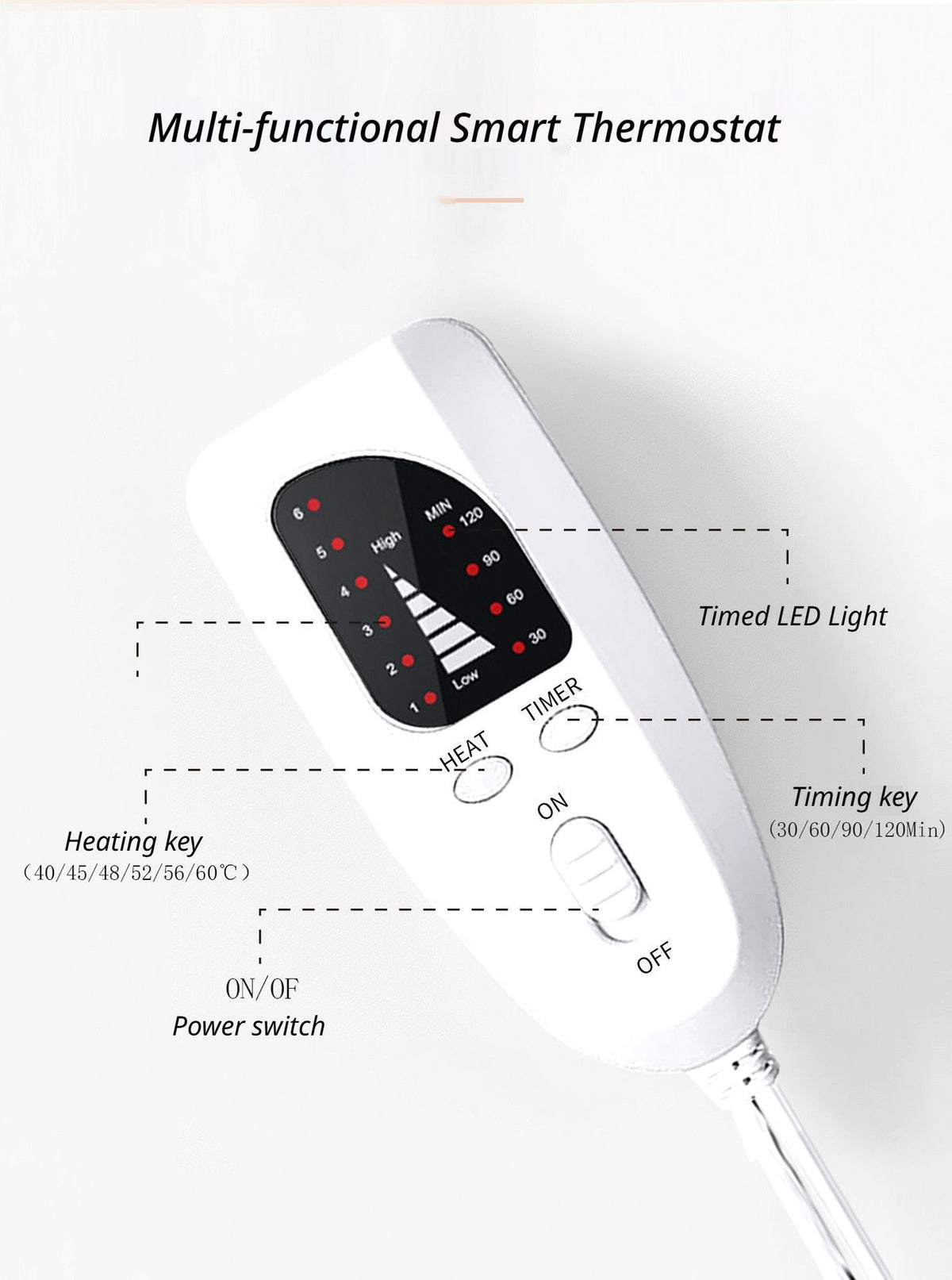 Heating Foot Warmer Mat Dark Grey
