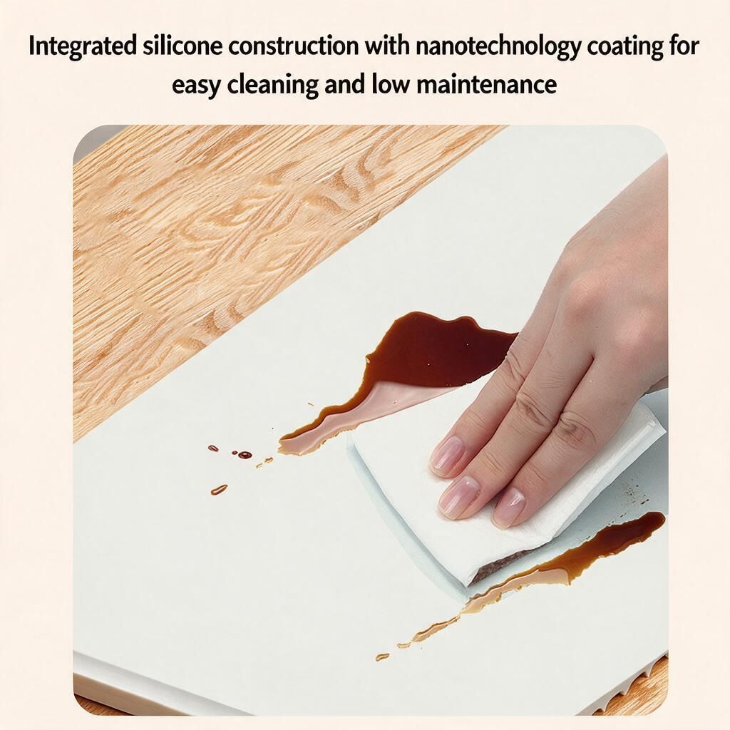 Silicone Food Warmer Plate Grey Blue 65x38cm Even Heat Electric Dining Table Mat Washable AU Plug