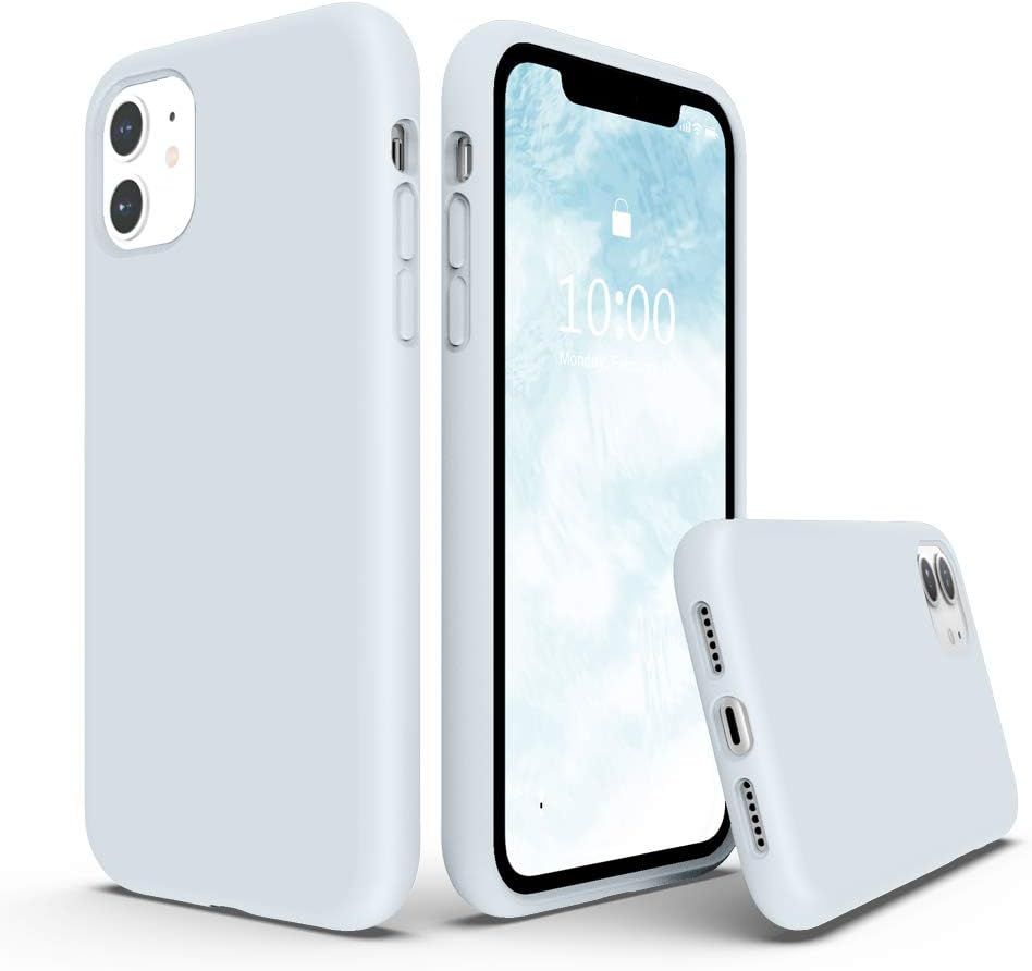 Compatible with iPhone 11 Case 6.1 inch, Thickening Design Liquid Silicone Phone Case (with Microfiber Lining) for iPhone 11 2019, Yellow