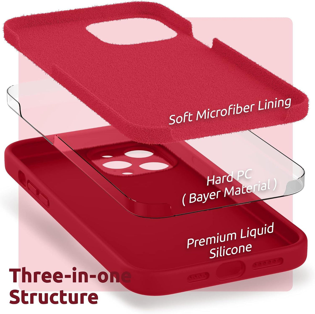 Designed for iPhone 12 Pro Max Case with Camera Protection