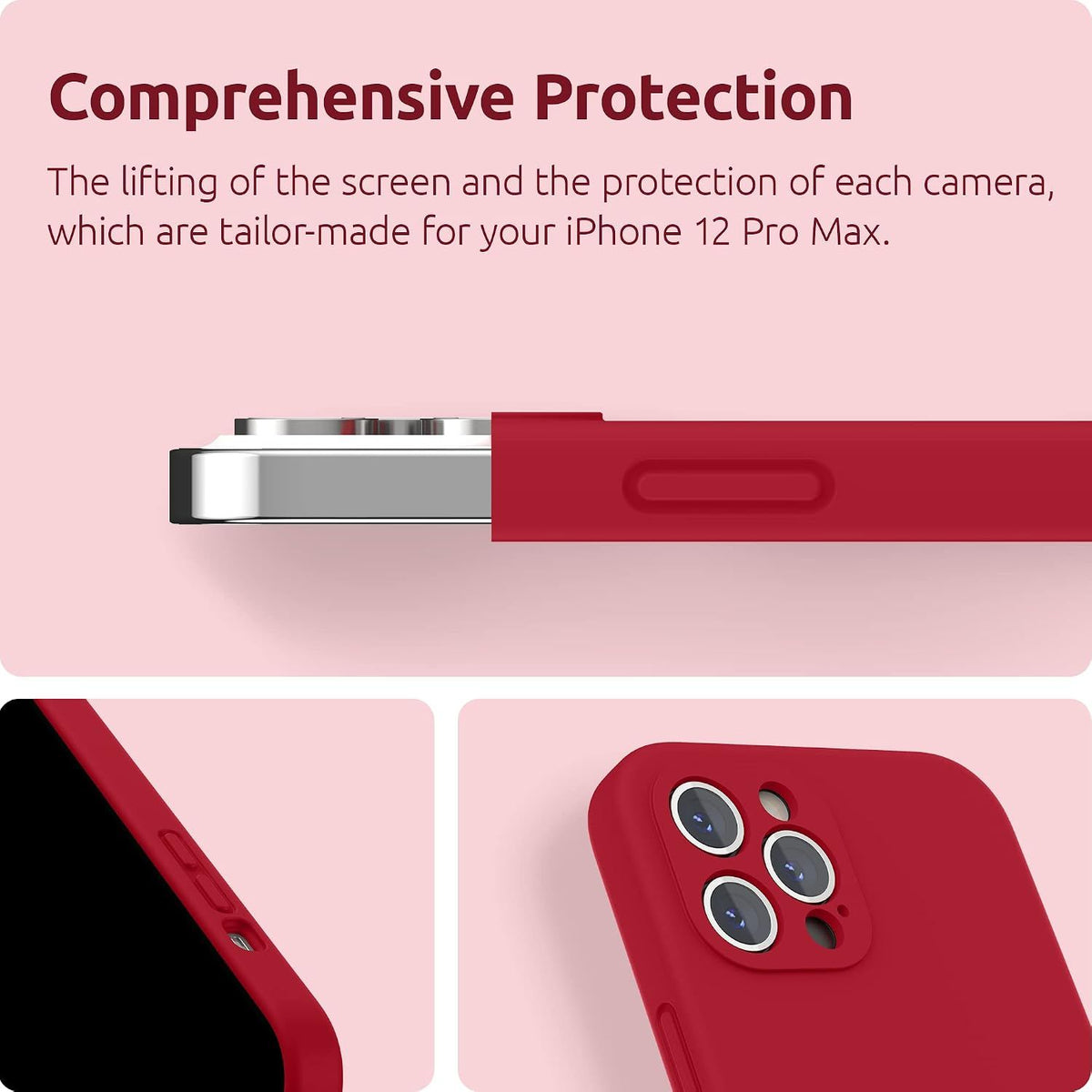Designed for iPhone 12 Pro Max Case with Camera Protection