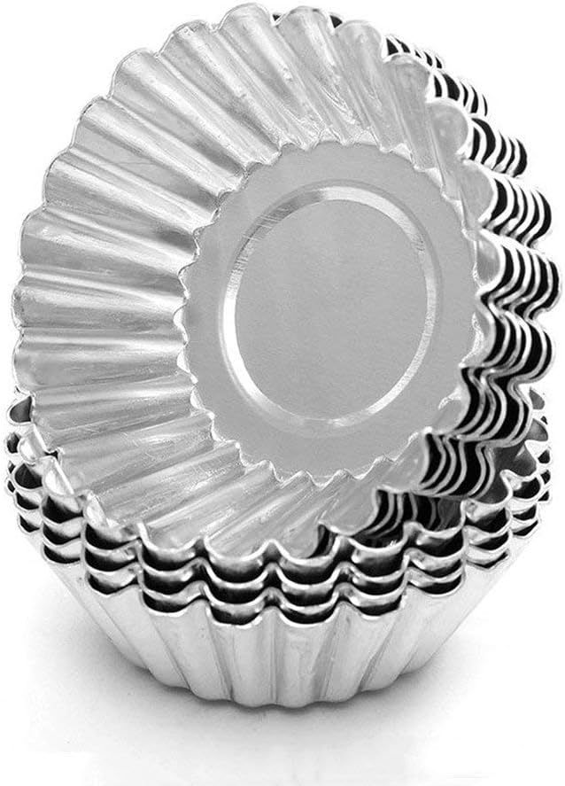 Cake Moulds for Baking Bundle, 6 Inch Angel Food Cake Pan & 20pcs Egg Tart Moulds