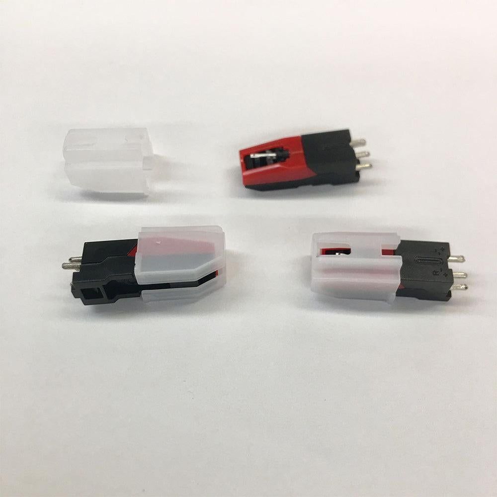 4Pcs Replacement Turntable Diamond Stylus Needle for LP Record Player Phono Ceramic Cartridge