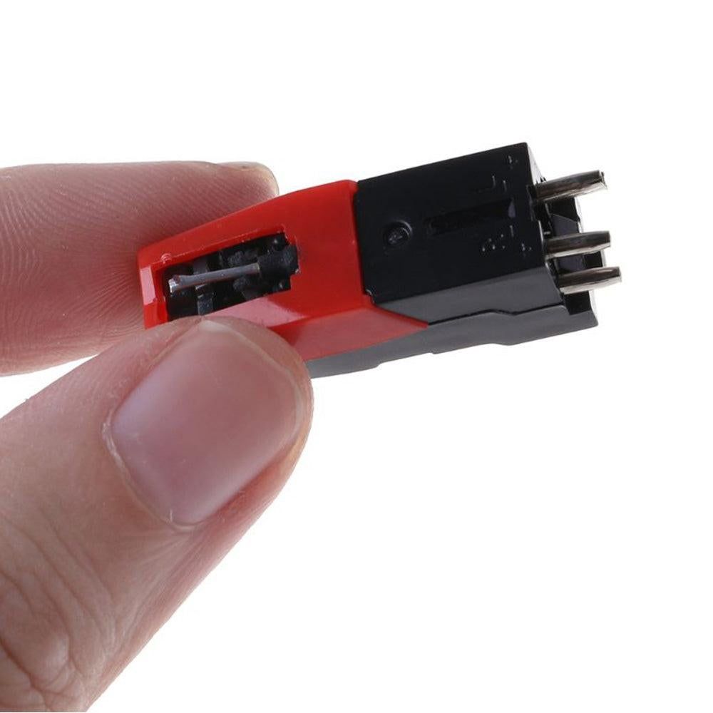 4Pcs Replacement Turntable Diamond Stylus Needle for LP Record Player Phono Ceramic Cartridge