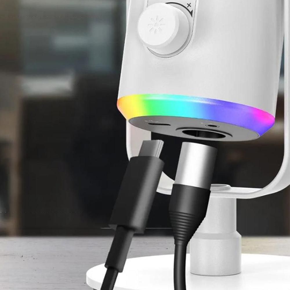 RGB Dynamic Gaming Microphone XLR/USB Interface for PC Streaming Podcast Recording Style 1