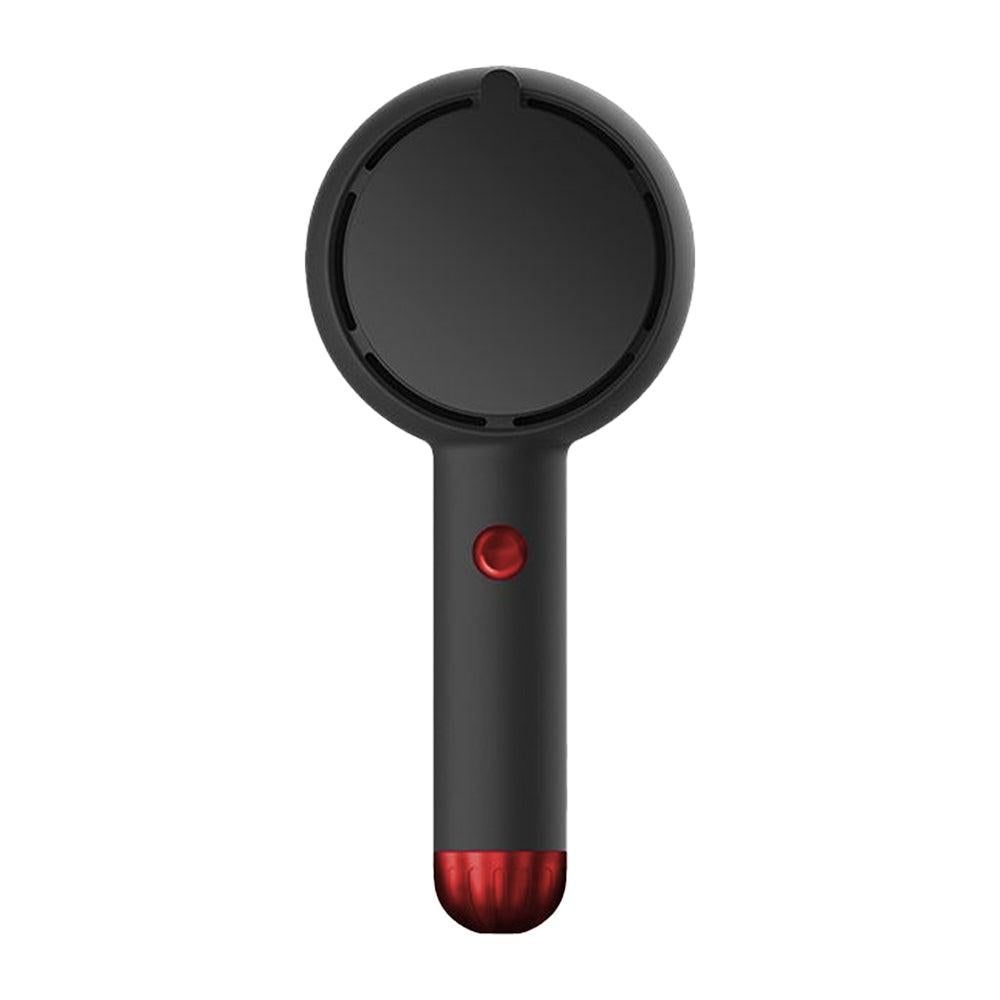 Mini Handheld Fan with LED Light Makeup Mirror Rechargeable Portable Fan Black