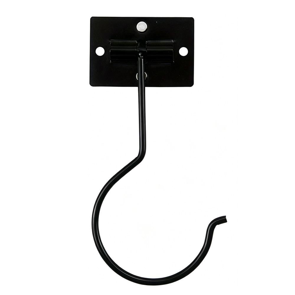 2 Pcs Self Adhesive Foldable Banana Hook for Under Cabinet Metal Holder for Kitchen - Black