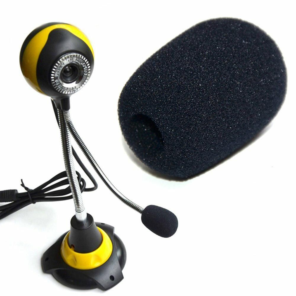 100Pcs 30x22x8MM Mini Microphone Headset Windscreen Sponge Foam Mic Cover