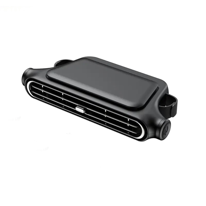 Powerful Car Seat Backrest Fan, USB Rechargeable for Vehicle-black