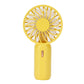 Mini Handheld Electric Fan with Adjustable Wind Speed Portable USB Fan for Home OfficeYellow