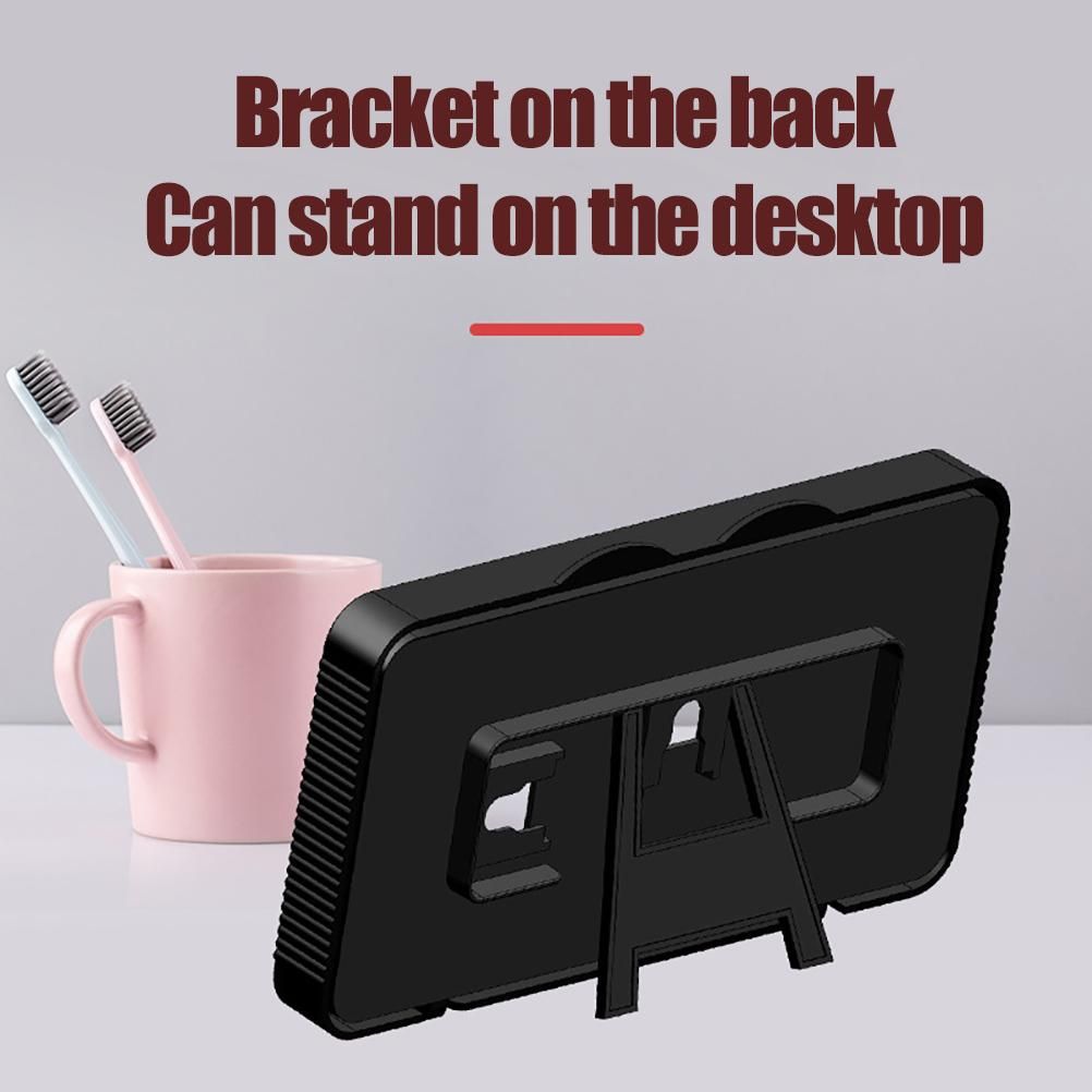 Wall Mount Phone Stand Waterproof Phone Holder Touchable Screen Storage Box for Home Kitchen Bathroom Office