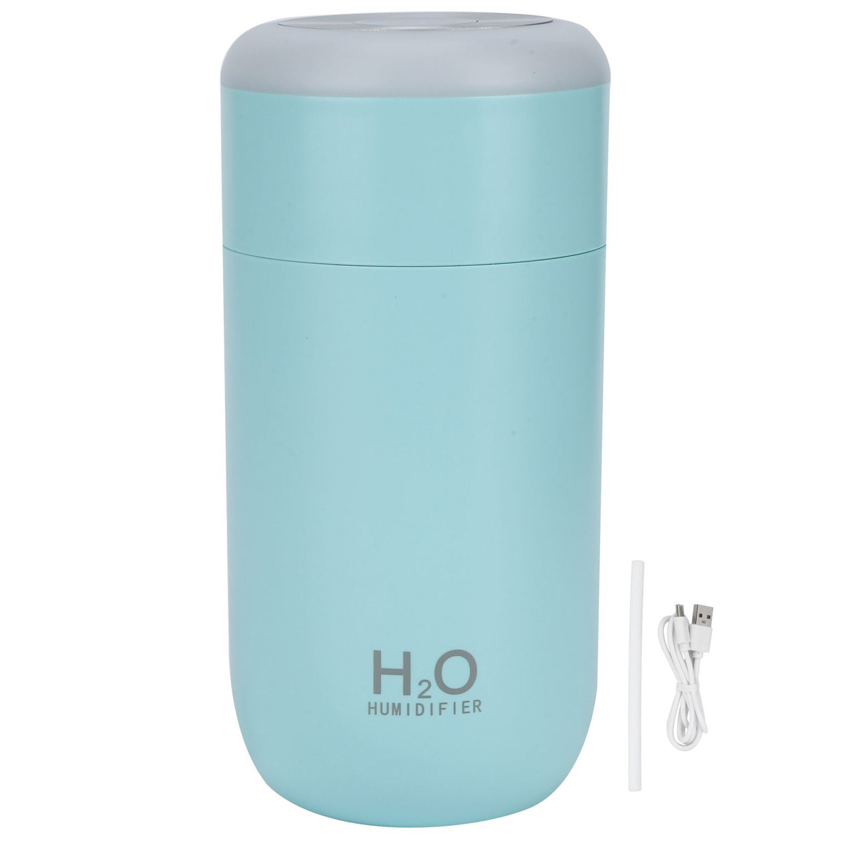 350ml Mini Portable USB Powered Nano Humidifier Diffuser with 7 Colors Light Timing Power OffBlue