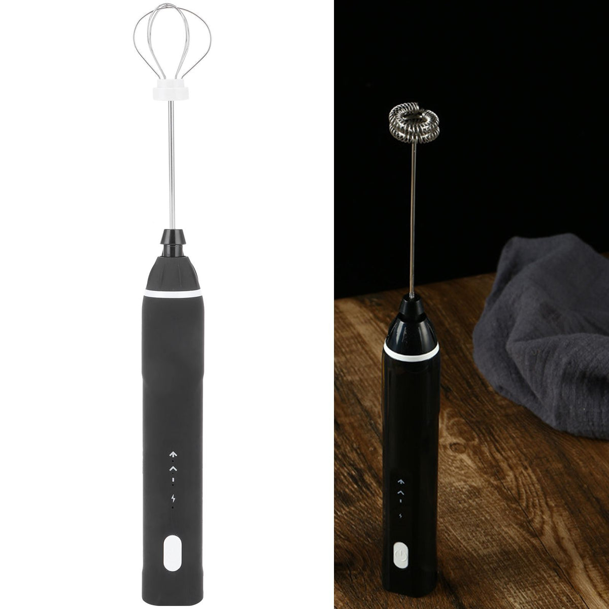 Milk Frother Multifunctional Handheld Electric Mixer Egg Beater USB Charging for Kitchen Use