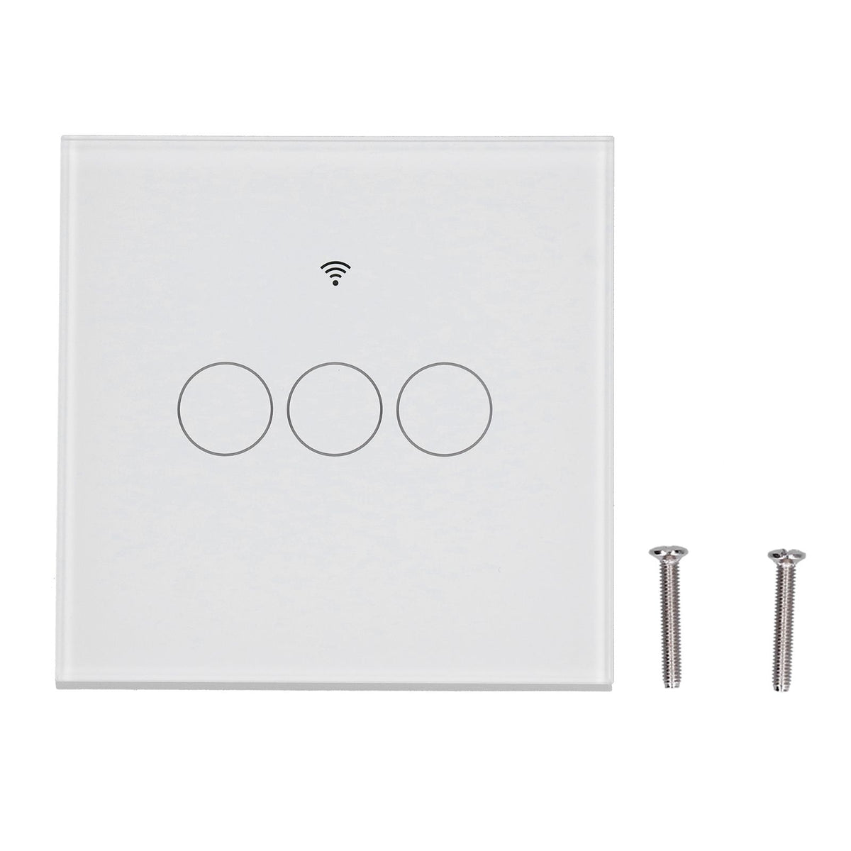 For Tuya Zigbee Light Switch 3‑Gang EU Remote Control Touch Switch 100‑240V 50HZ/60HZ