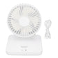 USB Desk Fan Rotatable Quiet 3 Speeds Adjustable Foldable Portable Small Table Fan with Night Light for Home Office Car