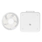 USB Desk Fan Rotatable Quiet 3 Speeds Adjustable Foldable Portable Small Table Fan with Night Light for Home Office Car
