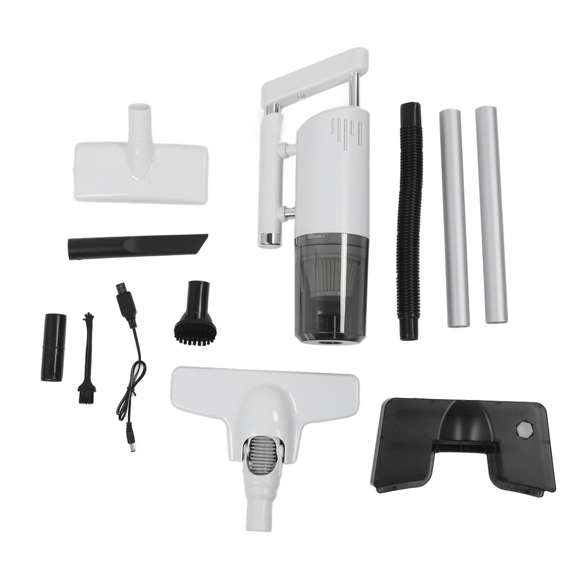 Cordless Handheld Vacuum Cleaner 60W 7.4V Wet Dry Use Portable Hand Vacuum for Home Car White