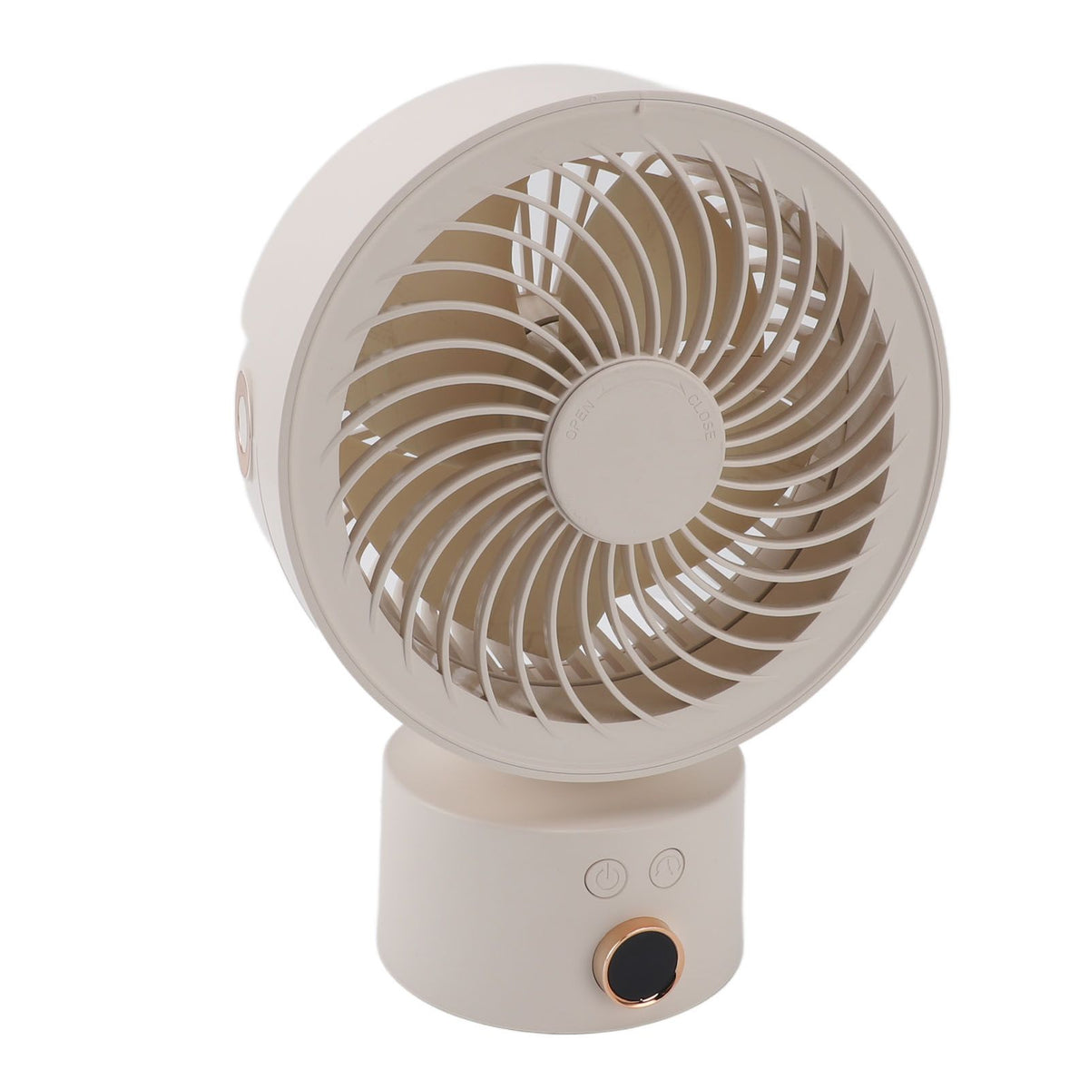 Air Circulator Desk Fan Battery Operated Portable USB Rechargeable Oscillating Table Fan with 4H Timer for Home Travel Camping Office Apricot