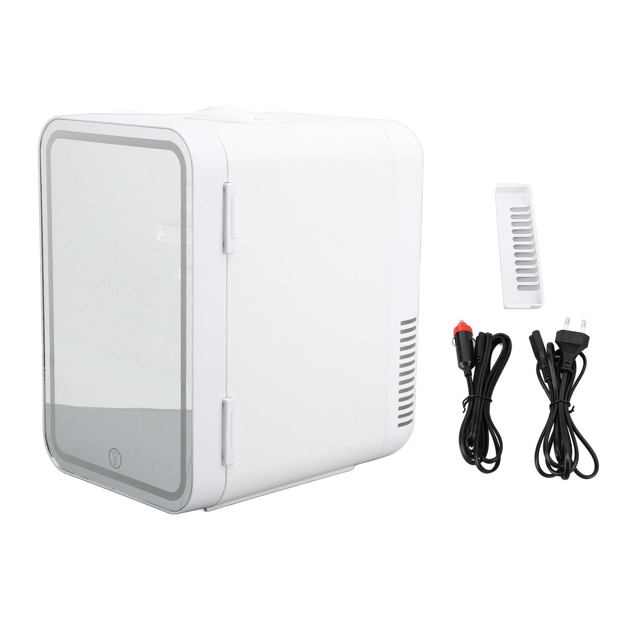 Skincare Fridge 8L Cooler Warmer Mini Refrigerators with Dimmable LED Mirror for Bedroom