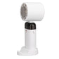 Handheld Fan Quiet Foldable Brushless Motor Digital Display 3600mah 3 Speed Cooling Fan for Outdoor Home White