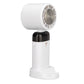 Handheld Fan Quiet Foldable Brushless Motor Digital Display 3600mah 3 Speed Cooling Fan for Outdoor Home White
