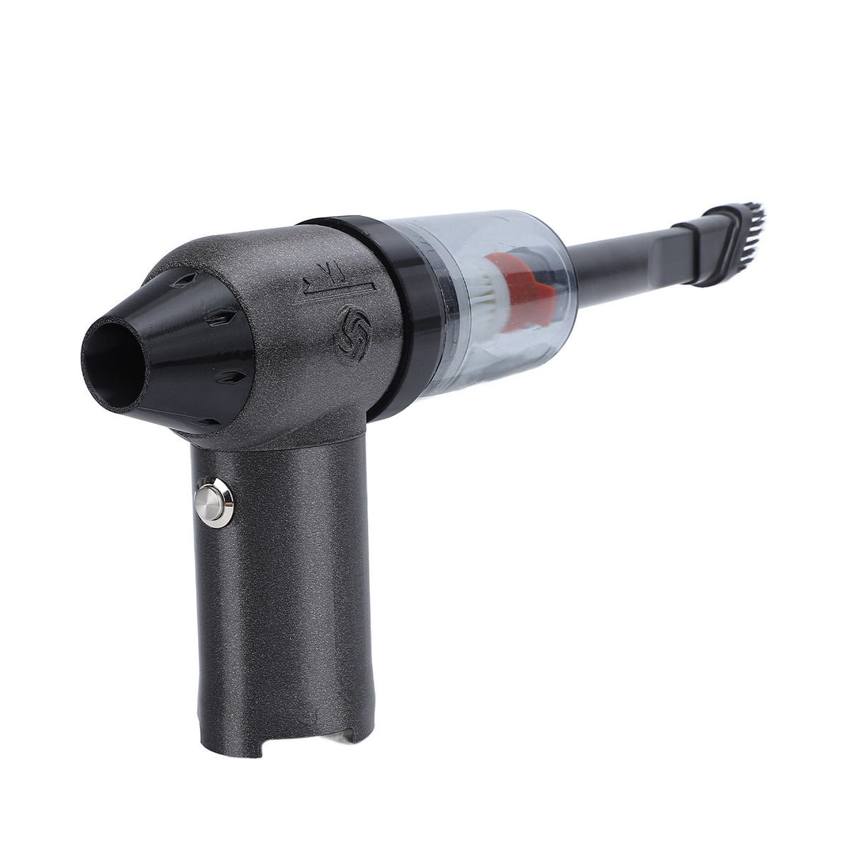 Jet Fan Blower 180000RPM Stepless Adjustable High Speed Powerful Turbofan Portable Handheld Jet Dry Mini Blower for Car Camping Outdoors Flashing Black