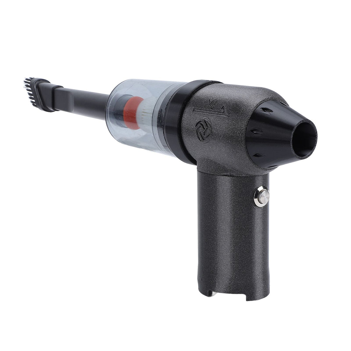 Jet Fan Blower 180000RPM Stepless Adjustable High Speed Powerful Turbofan Portable Handheld Jet Dry Mini Blower for Car Camping Outdoors Flashing Black