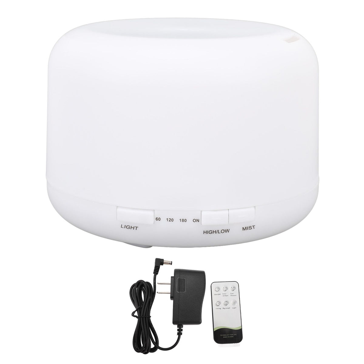 500ml Aromatherapy Diffuser 3 Speed Timer RGB Lighting Silent 7 Colour LED Ultrasonic Oil Humidifier for Living Room Bedroom